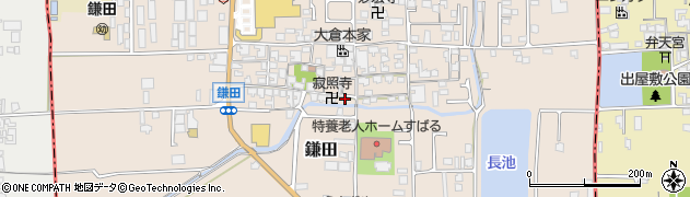 奈良県香芝市鎌田724周辺の地図