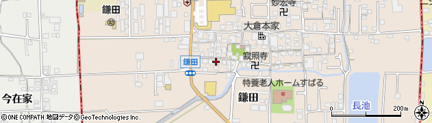 奈良県香芝市鎌田673周辺の地図