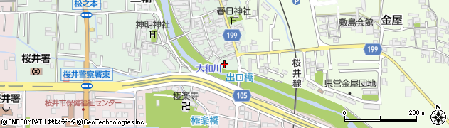 奈良県桜井市三輪441周辺の地図