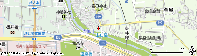 奈良県桜井市三輪438周辺の地図