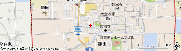 奈良県香芝市鎌田676周辺の地図