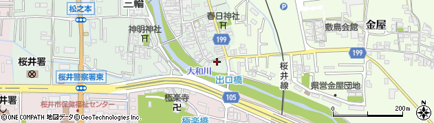 奈良県桜井市三輪440周辺の地図