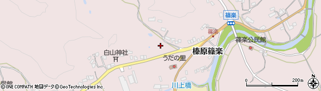 奈良県宇陀市榛原篠楽周辺の地図