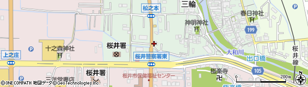 奈良県桜井市三輪70周辺の地図