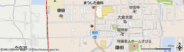 奈良県香芝市鎌田332周辺の地図