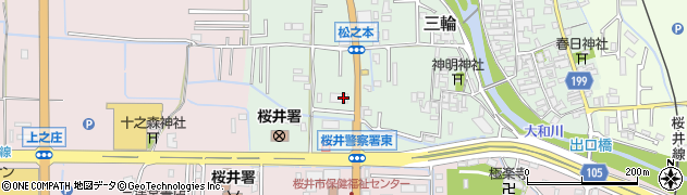 奈良県桜井市三輪69周辺の地図