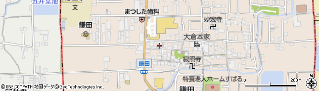 奈良県香芝市鎌田663周辺の地図