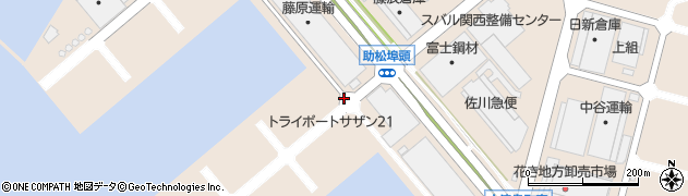 大阪府泉大津市小津島町周辺の地図