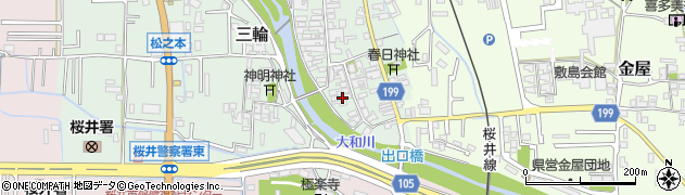 奈良県桜井市三輪227周辺の地図
