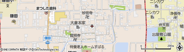 奈良県香芝市鎌田702周辺の地図