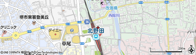 八剣伝 北野田駅前店周辺の地図