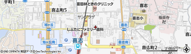 池田泉州銀行喜志支店周辺の地図