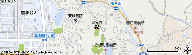 妙見寺周辺の地図