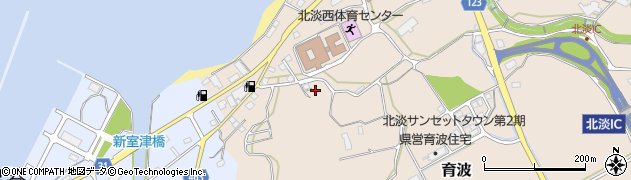 兵庫県淡路市育波617周辺の地図