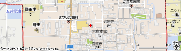 奈良県香芝市鎌田404-2周辺の地図