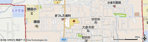 オークワ香芝南店周辺の地図
