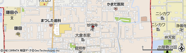 奈良県香芝市鎌田632周辺の地図