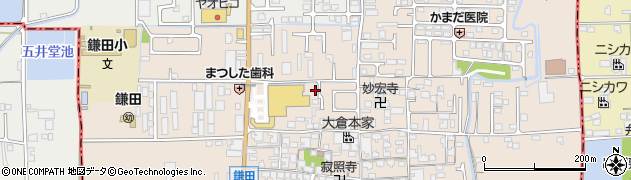 奈良県香芝市鎌田404周辺の地図