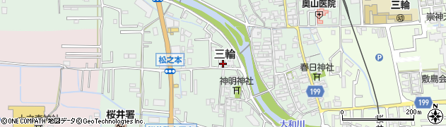 奈良県桜井市三輪167周辺の地図