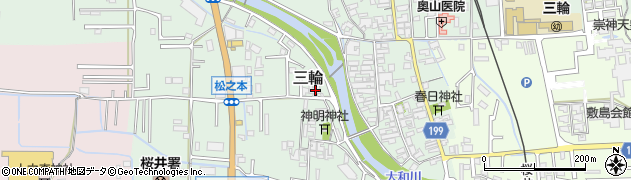 奈良県桜井市三輪181周辺の地図