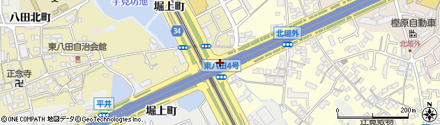 東八田３号周辺の地図