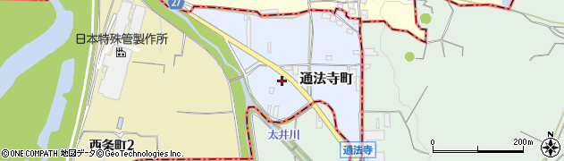 大阪府富田林市通法寺町3765周辺の地図