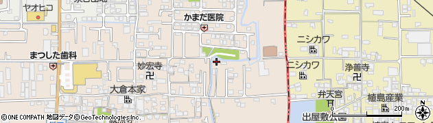 奈良県香芝市鎌田615周辺の地図