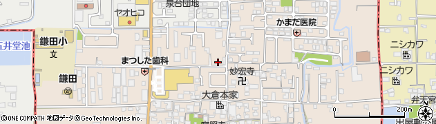 奈良県香芝市鎌田409周辺の地図