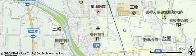 奈良県桜井市三輪425周辺の地図