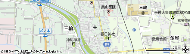 奈良県桜井市三輪476周辺の地図