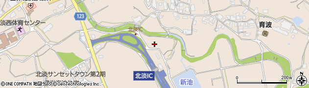 兵庫県淡路市育波885周辺の地図