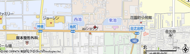 奈良県大和高田市高田周辺の地図