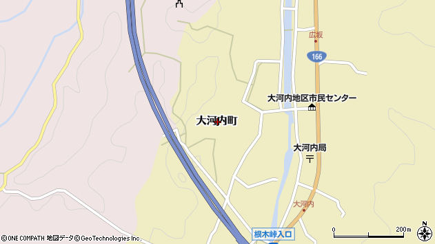 〒515-1105 三重県松阪市大河内町の地図