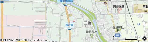 奈良県桜井市三輪147周辺の地図