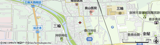 奈良県桜井市三輪478周辺の地図