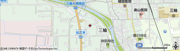 奈良県桜井市三輪156-9周辺の地図
