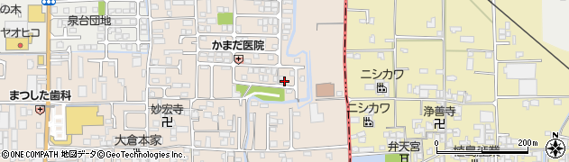 奈良県香芝市鎌田458-17周辺の地図