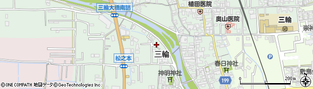 奈良県桜井市三輪161周辺の地図
