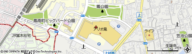 どうとんぼり神座 アリオ鳳店周辺の地図