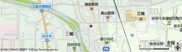 奈良県桜井市三輪194周辺の地図