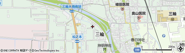 奈良県桜井市三輪160周辺の地図