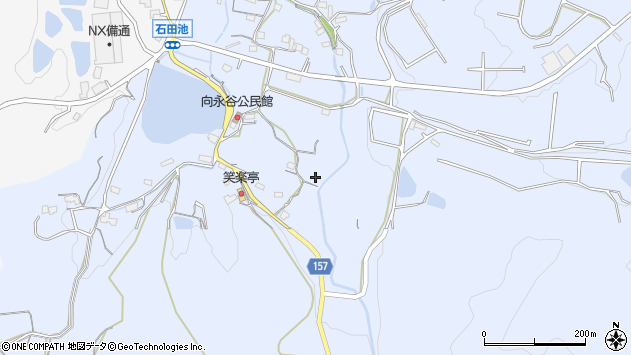 〒720-1147 広島県福山市駅家町向永谷の地図