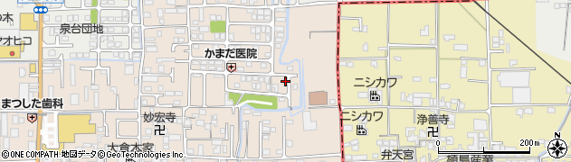 奈良県香芝市鎌田458周辺の地図