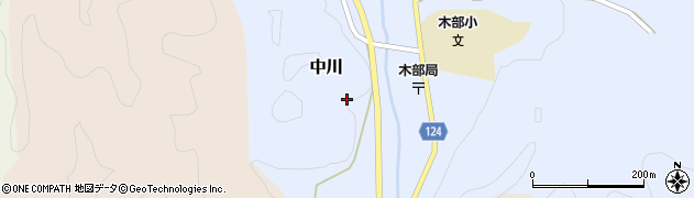 島根県津和野町（鹿足郡）中川周辺の地図