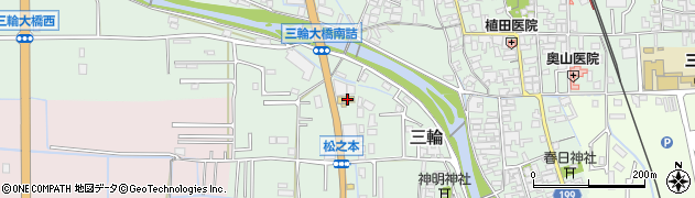 奈良県桜井市三輪142周辺の地図