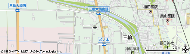 奈良県桜井市三輪130周辺の地図