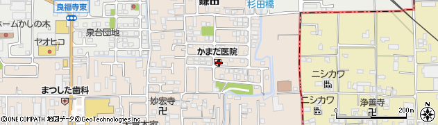 奈良県香芝市鎌田464周辺の地図