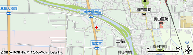 奈良県桜井市三輪660周辺の地図