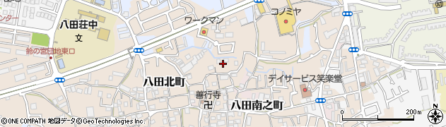 大阪府堺市中区八田北町周辺の地図