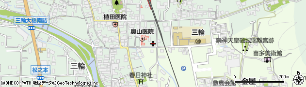 奈良県桜井市三輪391周辺の地図